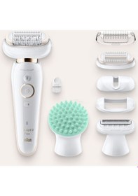 Resim Braun Silk-Epil 9 Flex 9020 SensoSmart Islak Kuru 7 Ek Parçalı Epilatör 