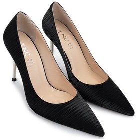 Resim Tamer Tanca Kadın Vegan Siyah Topuklu Ayakkabı 886 2005 Bn Ayk Y25 Sıyah Siyah 