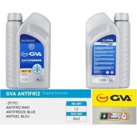 Resim GVA Antifriz 1 Lt -37 C Mavi Koli 12 Ad 12 Adet 