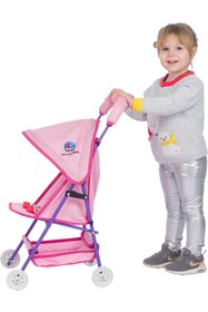 Resim Let's Go Baby Oyuncak Metal Bebek Arabası Oyuncak Puset 
