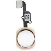 Resim iPhone Uyumlu 6 / 6 Plus Home Tuş Bordu Film Orta Tuş - Gold 