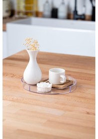 Resim Finehome Belly Pleksi Yuvarlak Tepsi 