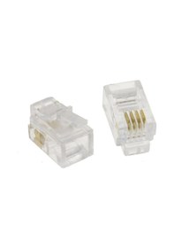 Resim 4p/4c Rj9 Telefon Ahize Plug - 100 Adet 