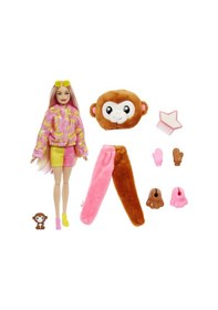 Resim Barbie Cutie Reveal Bebekler Barbie Tropikal Orman Serisi - Maymun HKR01 