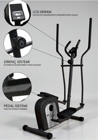 Resim Voit V-fit By Rio Eliptik Kondisyon Bisikleti Ev Tipi, Sessiz Ve Kompakt Siyah 