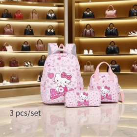 Resim Seyahat Çantası, 3 Parça Set, Sanrio Modası Sevimli Karikatür Seyahat Çantası Seti, for Hello Kitty, for Kuromi, for My Melody Karakter Rastgele Baskı, Büyük Kapasiteli Moda Hafif Ayarlanabilir Omuz Askısı, İş ve Geziler İçin Temel Arkadaş, Çift Omuz Seyahat Çantası | Seyahat Bagajı | Kadın Çantası | Makyaj Çantası, İş Hafta Sonları, Geziler İçin Temel, Ayarlanabilir Askı, Çoklu Cep Çantası 