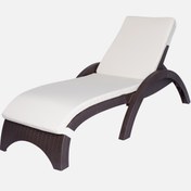 Resim Belde Şezlong Minderi 60x188x5cm Krem 