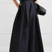 Resim [Şık Özel Baskı] Kadınlar İçin Günlük Kullanım, İşe Gidiş, Parti, Toplantı ve Tatil Hediyesi İçin Uygun, Yarı Bol Bel Geniş Paça Uzun Pantolon (S-XXL, Kemer Hariç) 