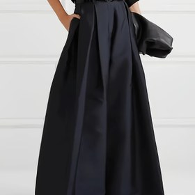 Resim [Şık Özel Baskı] Kadınlar İçin Günlük Kullanım, İşe Gidiş, Parti, Toplantı ve Tatil Hediyesi İçin Uygun, Yarı Bol Bel Geniş Paça Uzun Pantolon (S-XXL, Kemer Hariç) 