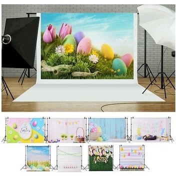 Pazly Paskalya Temalı Bebek Fotoğrafçılığı Polyester Farklı Boyutlu Arka Plan