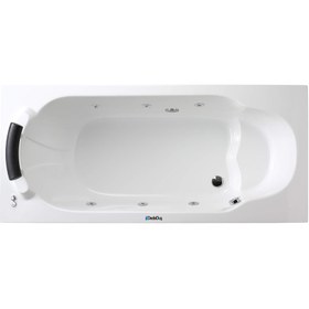 Resim Renkli Oturmalı Küvet | Jakuzi | Riva | Sanacryl - 80x180 / Antrasit / 1 Kişilik 