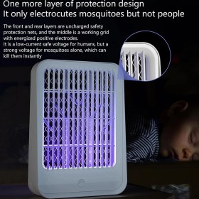 Resim Eco Lounge Elektrikli Sinek Kovucu USB Şarjlı Sessiz ve Etkili LED Işıklı Kapan 