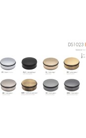 Resim System 1023 Kapı Önü Ağırlıklı Kapı Stoperi Mat Altın (2 Kg) Çap 10.6 Cm 