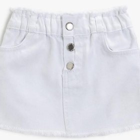 Resim Kız Bebek Denim Mini Etek Beli Lastikli 