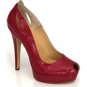 Resim Platform Topuk Fuşya Rugan-hakiki Deri Ayakkabı Fuşya 