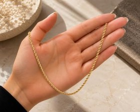Resim Rome Oro 390mm Halat Altın Zincir 55 cm 14 Ayar 