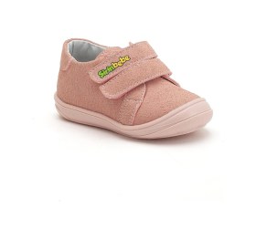 Resim Şirin Bebe Şirinbebe Ortopedik Kız İlkadım Bebek Ayakkabı Pembe Çift Cırtlı-4187 Pembe 