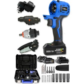 Resim Lieber German 999VF 4ın1 Kömürsüz Motor Setli Tak Çıkar Kafalı Taşlama Kırıcı Somun Sıkma Dal Budama Makinesi 