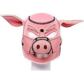 Resim Fastbuy 3d Neopren Tam Yüz Maskesi - Siyah/kırmızı Domuz Kaput Design Diğer 