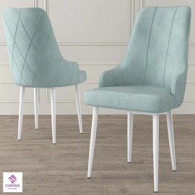 Resim Canisa Concept Trex Serisi, 1.sınıf Babyface Kumaş Sandalye, Beyaz Metal Ayak 