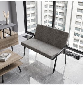 Resim Lagomood İrony Ofis İkili Koltuk Antrasit 