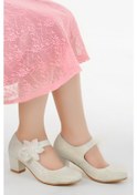 Resim Kiko Kids 751 Çupra Günlük Kız Çocuk 4 Cm Topuklu Babet Ayakkabı Çok Renkli 