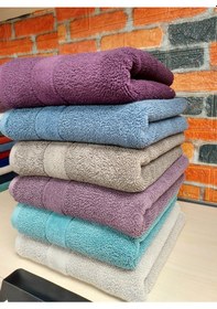 Resim Özdilek Svv Border -6 Lı- Kalın & Yumuşak El Yüz Havlusu 40x76 - V6 Mor 