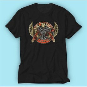 Resim Halley Vintage Siyah Baskı Logo Tshirt Modeli 