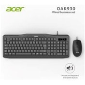 Resim Acer OAK-930 Kablolu Q Klavye Optik Mouse Set 
