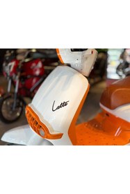 Resim MOTOLUX Latte Krem Turuncu 6 Akülü Elektrikli Motosiklet 