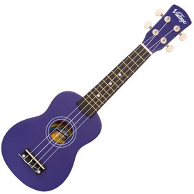 Resim Vintage Laka Rainbow Soprano Ukulele - Indigo 