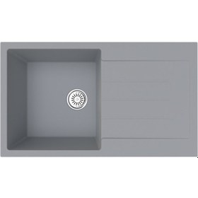 Resim Gradde Gri Tek Goz Granıt Eviye 50 x 86 Gr86L 