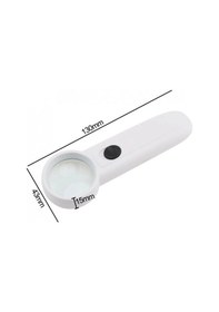 Resim 15x Çok Fonksiyonlu 2 Led Işıklı Taşınabilir El Büyüteç 