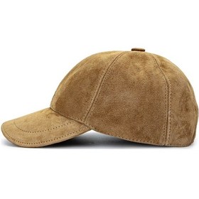 Resim Tamer Tanca Erkek Vegan Bej Şapka 524 1009 Sapka Sk20-21 Camel Suet Taba 
