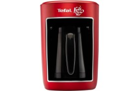 Resim Kırmızı Köpüklü Türk Kahve Makinesi, Şık ve Kullanışlı Tasarım 