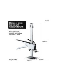 Resim Dofolink Stainless Steel Kalınlaşmış Tek Sütunlu Seramik Teker Yüksekliği Ayarlayıcı - Ev Tamiri Ve Seramik Montajı İçin Dayanıklı Aracı 