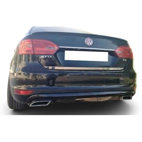 Resim Volkswagen Jetta Makyajsız Egzoz Görünüm Difüzör Piano Black Pla 