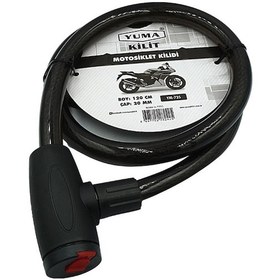 Resim Yuma Motosiklet Kilidi YM-735 120cm 20mm 
