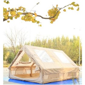 Resim Glampıng Family Şişme Kamp Çadırı 300 400 200 Cm Bej 