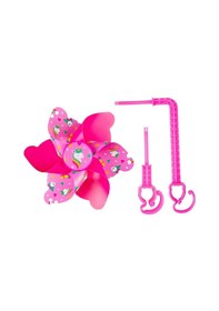 Resim Suntek Bisiklet Gidonu Pinwheel Çocuk Bisikleti Bebek Arabası Pembe 