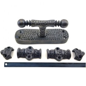 Resim Lokiboo Antika Tarz Dekoratif Pirinç Üstten İspanyolet - 133x40 Mm, Oksit ( Lisinya ) 