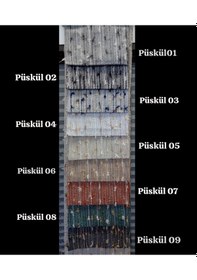 Resim As Perde İthal Püskül Fon Perde 9 Renk Çok Renkli 