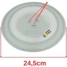 Resim Siemens Uyumlu Hf15m250 Mikrodalga Fırın Cam Tepsi 