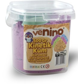 Resim Venino 500 Gr Kinetik Kum Kova Boy - Premium Kalite Oyun Kalıbı Hediyeli 