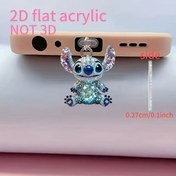 Resim 2D Düz, 1 Adet Yeni Akrilik Parlayan Dikiş Iphone/Tip-C Android Bağlantı Elemani Mobil Telefon Aksesuarları, Koruma, Bakım Toz Fişeği, Zarif Mobil Telefon Aksesuarları Küçük Hediye 