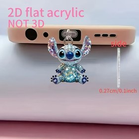 Resim 2D Düz, 1 Adet Yeni Akrilik Parlayan Dikiş Iphone/Tip-C Android Bağlantı Elemani Mobil Telefon Aksesuarları, Koruma, Bakım Toz Fişeği, Zarif Mobil Telefon Aksesuarları Küçük Hediye 