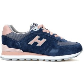 Resim Hammer Jack Hakiki Deri Koyu Indigo-Pudra Kadın Spor Ayakkabı - 545251843 