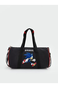 Resim LC Waikiki RENKLİMAĞAZADAN LCW ACCESSORIES Siyah Sonic Baskılı Erkek Çocuk Spor Çantası 