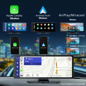 Resim Radoon Yeni Tasarım Kablosuz Carplay Android Auto Uyumlu 4K 10.2 Inç Çift Kameralı Araç Multimedya Ekranı 
