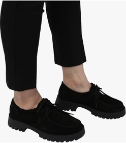 Resim Sosela 78-02-75002 Kadın Hakiki Nubuk Deri Siyah Loafer-nubuk Siyah 